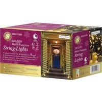 Shatchi 200LEDs Multifunction Timer String Fairy Lights 20M Indoor/Outdoor Decorations in Yellow