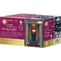 Shatchi 200LEDs Multifunction Timer String Fairy Lights 20M Indoor/Outdoor Decorations in White