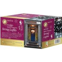 Shatchi 500LEDs Multifunction Timer String Fairy Lights 50M Indoor/Outdoor Decorations in White