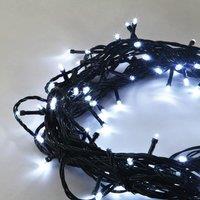 Shatchi 200 LED White Outdoor String Lights Battery Operated Waterproof with Timer - Versatile Outdoor Lighting