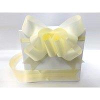 Shatchi 60pcs Ivory 30mm/3cm Pull Bows Gift Wrap & Hampers in Off-White