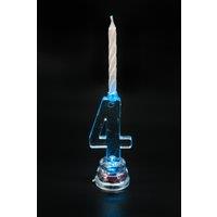 Shatchi Birthday Candle Number 4 Flashing Colour Changing with 4 Candle Cake Decoration