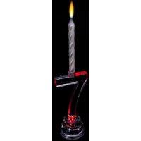 Shatchi Birthday Candle Number 7 Flashing Colour Changing with 4 Candle Cake Decoration