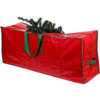 Shatchi Christmas Tree Storage Bag - Stores Up To 9 Foot Xmas Tree in Red