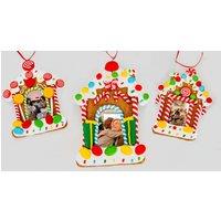 Shatchi Christmas Tree Hanging Decorations 3Pcs Photo Frame Homes