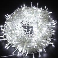 Shatchi 100LEDs Multifunction Timer Outdoor String Fairy Lights 10M Waterproof Christmas Decoration in White