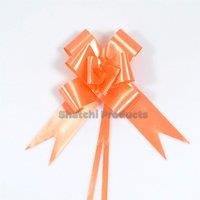 Shatchi 60pcs Orange 30mm/3cm Pull Bows Gift Wrap & Hampers