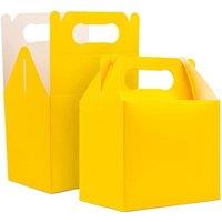 Shatchi 20Pcs Yellow Colour Cardboard Lunch Takeaway Carry Meal Food Cake Party Box in Blue