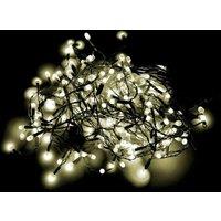 Shatchi 750 LEDs Warm White Compact Lights Green Cable with 8 Effects Multifunction Auto Memory Christmas Decorations in Yellow