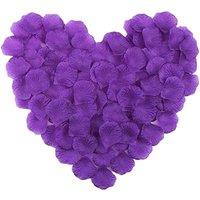 Shatchi 400pcs Dark Purple Silk Rose Petals Wedding Mothers Day Wedding Confetti Anniversary Table Decorations