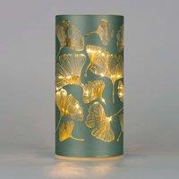 Shatchi 22cm Christmas Decorated Vase Led Silver Glass Vase / Flower