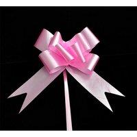 Shatchi 60pcs Light Pink 50mm/5cm Pull Bows Gift Wrap & Hampers