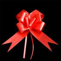 Shatchi 40pcs Red 50mm/5cm Pull Bows for Wrap, Hampers, Party & Crafts