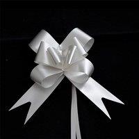 Shatchi 60pcs Silver 50mm/5cm Pull Bows Gift Wrap & Hampers