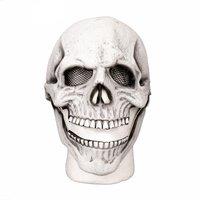 Shatchi Halloween Skeleton Latex Mask White