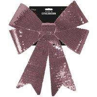 Garden Greatness Extra Large Rose Gold Foil Bow Decoration in Pink | Size: 1 Pack