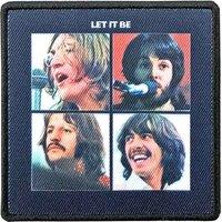 Beatles Patch Let It Be Album Cover new Official embroidered Iron on in Black