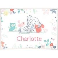 Personalised Memento Company Personalised Tiny Tatty Teddy Woodland Animal Placemat in White