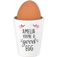 Personalised Memento Company Personalised You're A Good Egg Cup in White