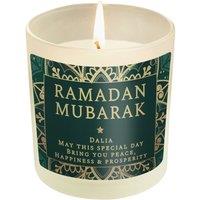 Personalised Memento Company Personalised Eid & Ramadan Scented Jar Candle in Off-White