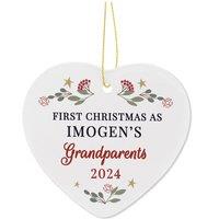 Personalised Memento Company Personalised First Christmas As Christmas Tree Decoration in Clear