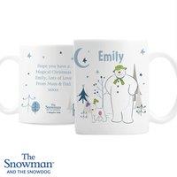 Personalised Memento Company Personalised The Snowman & the Snowdog Mug in White