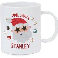 Personalised Memento Company Personalised Cool Santa Plastic Mug in White