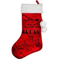 Personalised Memento Company Personalised Special Delivery Red Stocking