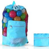 Doodle Nylon 'Toy Storage Bag & Play Mat' in Blue | Size: Large