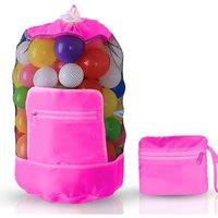 Doodle Nylon 'Toy Storage Bag & Play Mat' in Pink | Size: Large