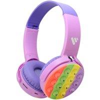 Vybe PushPop Fidget Tool AUX Cable Wireless 'Kids Headset' Purple