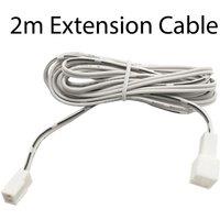 Loops 6x 2m LED Driver Extension Cable Lighting Accessories White Power Lead