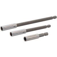 Loops PREMIUM S2 Steel Screwdriver Bits SL3 SL4.5 SL6.5 High Torque 1/4" Drive in Metallics