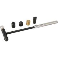Loops 6 Interchangeable Head Hobby Hammer Precision Chisel Ball Flat Brass & Nylon in Metallics