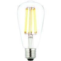 Loops E27 Edison Dimmable LED Light Bulb 6W Warm White 1800K Glass Pear Filament Lamp