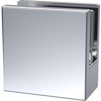 Balterley Wetroom Accessories Screen Support Foot & Wall Bracket - Chrome in Silver