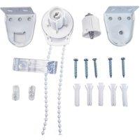 Furnished Roller Blind Repair Kit - All Plastic 25mm in White