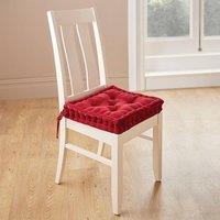 Coopers of Stortford Dining Chair Booster Cushions, Handmade Cotton Velvet in Chocolate