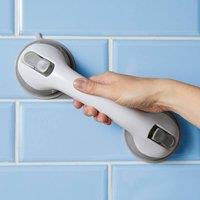 Coopers of Stortford Bathroom Grab Rail, with Super-Strength Suction Cups & 29cm Handle in White