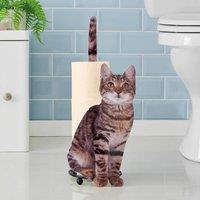 Coopers of Stortford Photo-Realistic Cat Toilet Roll Holder, Holds Up to 3 Rolls