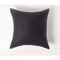 Homescapes Continental Pillowcase Egyptian Cotton 330 TC, 60 x 60 cm in Black