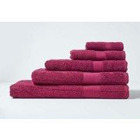 Homescapes 500 GSM Turkish Cotton Towel Soft, Absorbent & Quick-Drying in Burgundy