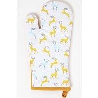 Homescapes Majestic Stag Grey Christmas Oven Glove