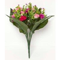 Homescapes Multi Colour Artificial Chrysanthemum Flower Bouquet Arrangement in Pink