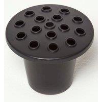 Homescapes Set of 2 Black Plastic Grave Flower Pots
