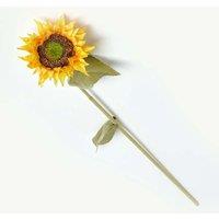Homescapes Sunflower Single Stem 80 cm in Yellow