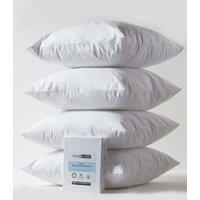 Homescapes Waterproof Pillow Protectors 60 x 60 cm, Pack of 4 in White | Size: 60 x 60 cm