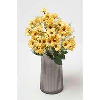 Homescapes Artificial Wild Daisy Bouquet Flower in Yellow