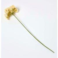 Homescapes Artificial Stem of Yellow Hydrangea Flowers, 60 cm