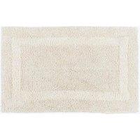 Homescapes Luxury Bath Mat Reversible 100% Cotton 1600GSM, 50 x 80cm, Extra Soft in Cream | Size: 50 x 80 cm